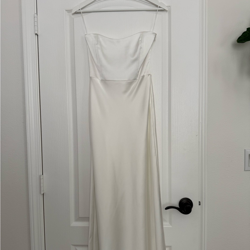 Park & Fifth Brodie Strapless White Slip Dress